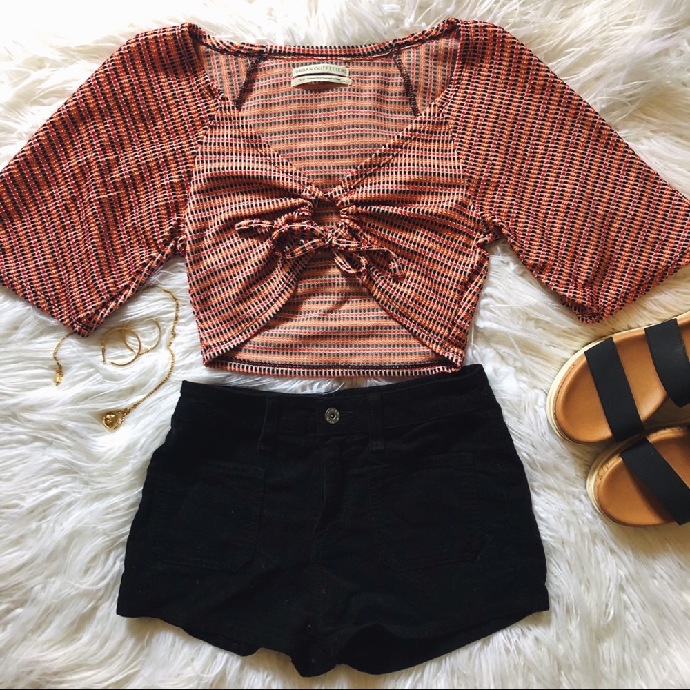 Carmar black high waisted shorts